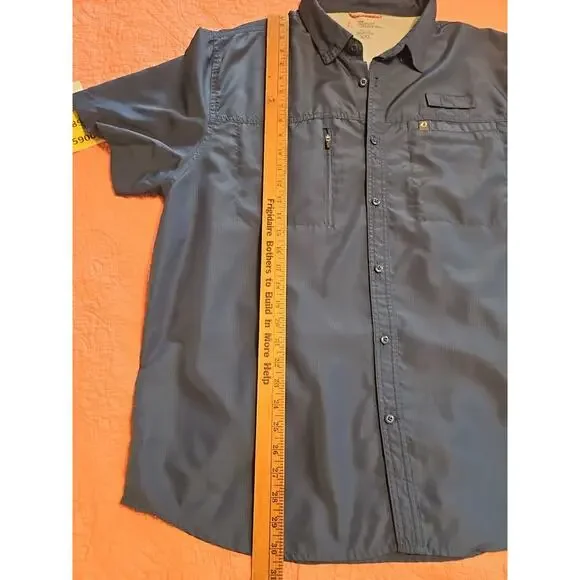 The American Outdoorsman Shirt Men Large Indian River Fishing Vented Rip Stop - Picture 8 of 8